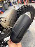 Black/Carbon Fiber Rear Wheel Mudguard Fender – Fits Sur-Ron Light Bee X (LBX) & Light Bee S (LBS)