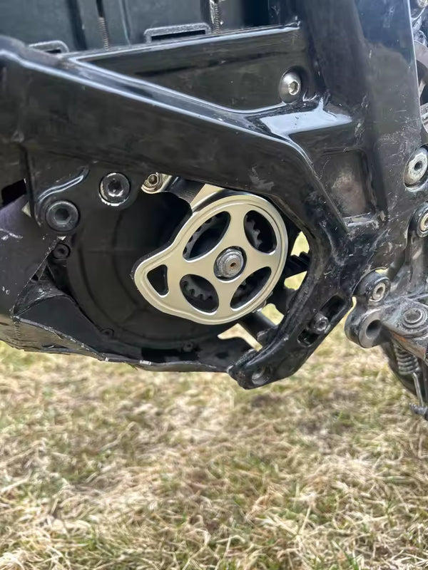Black/Silver Motor Cover (Not 3D Printed, Full Aluminum) – Sur-Ron Light Bee X/S (LBX)